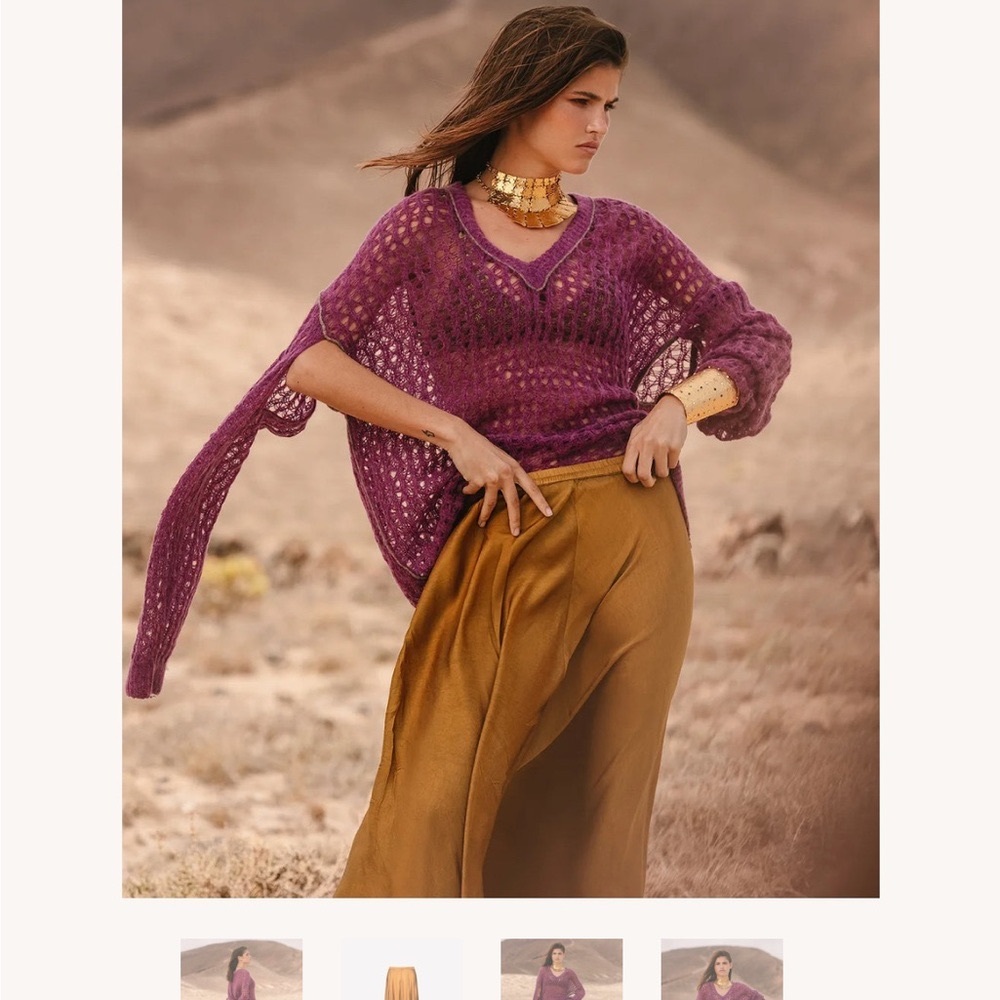 Mes Demoiselles Gold Maxi Skirt